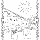 Nephite Christmas Coloring Page 1