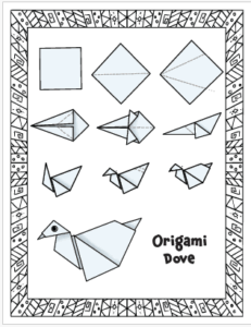 Origami Dove Pattern