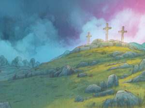 Crosses on Golgotha Digital Wallpaper Download