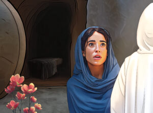 Mary and the Resurrected Christ Digital Wallpaper Download